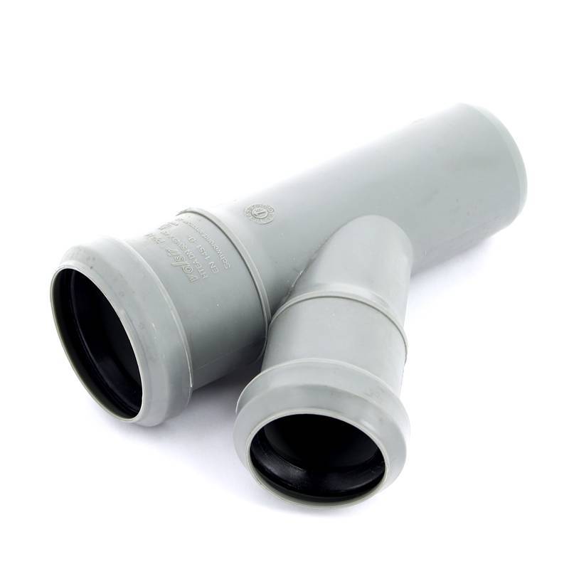 Тройник канализационный Sinikon Стандарт 50x40 мм 45° 510007