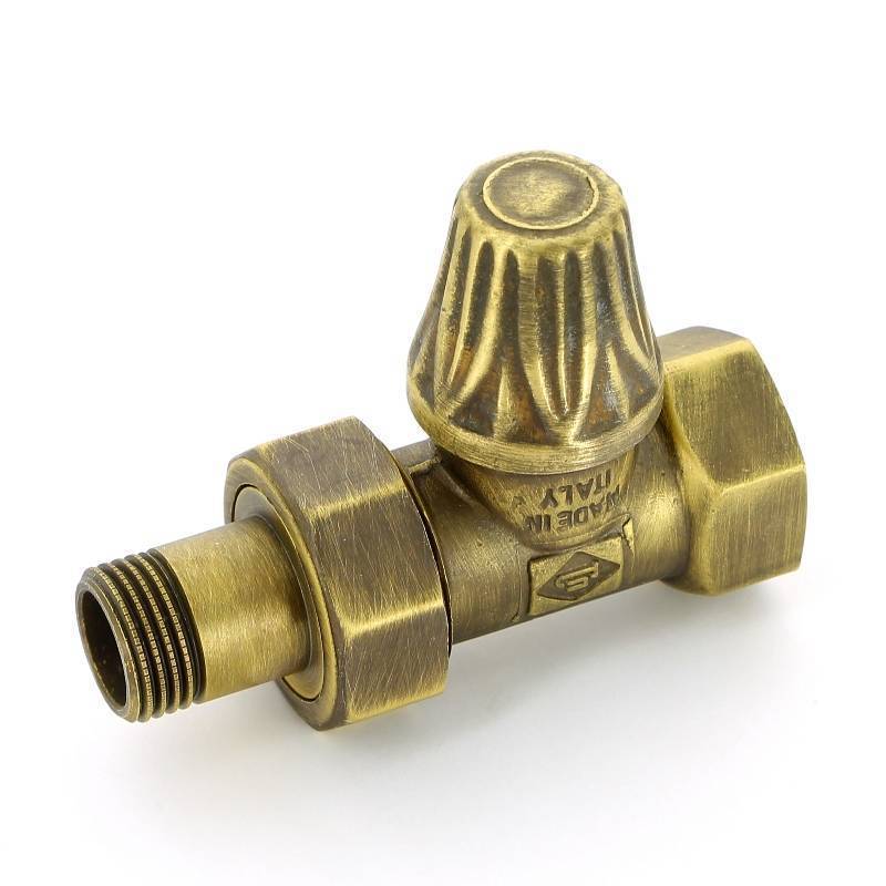 Вентиль обратный Carlo Poletti Artistic прямой НВ 1/2 бронза V67810MA