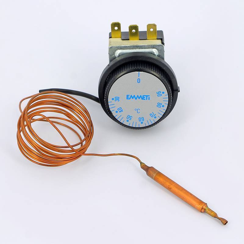 Термостат регулировочный капиллярный Emmeti 16 А 400 В капилляр 1500 мм 02016016