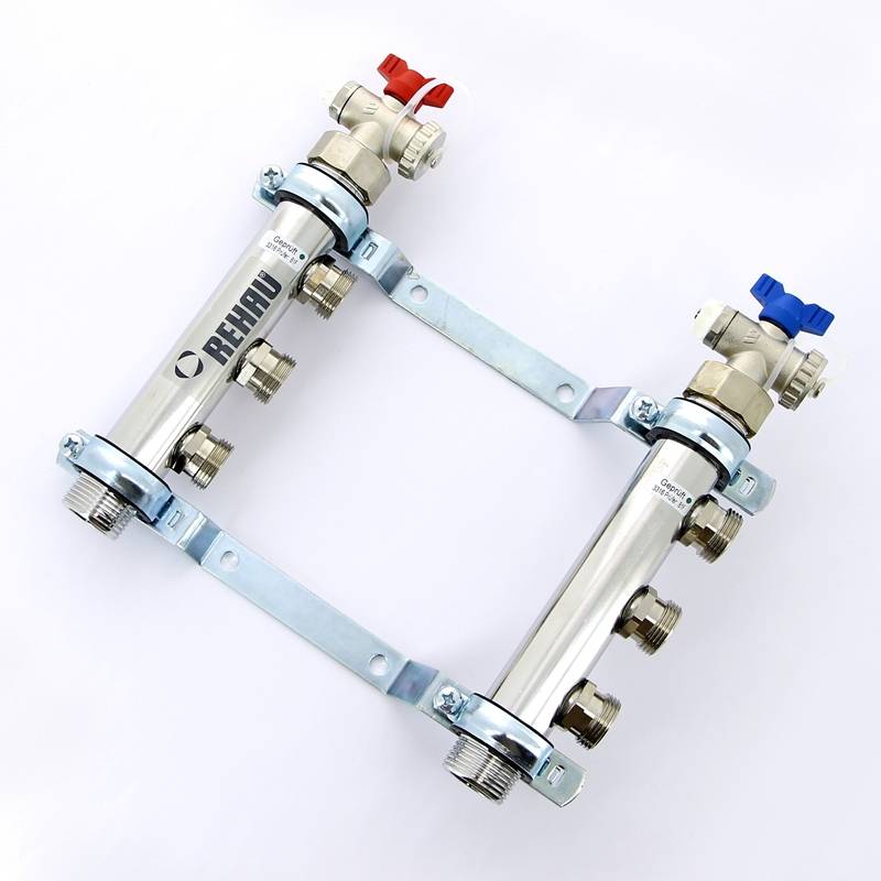 Коллекторная группа REHAU HLV 1 x 3/4 3 выхода с воздухоотводчиком 110204