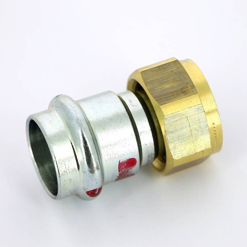 Муфта пресс Viega Prestabo с накидной гайкой 22х3/4 оцинкованная сталь 693091