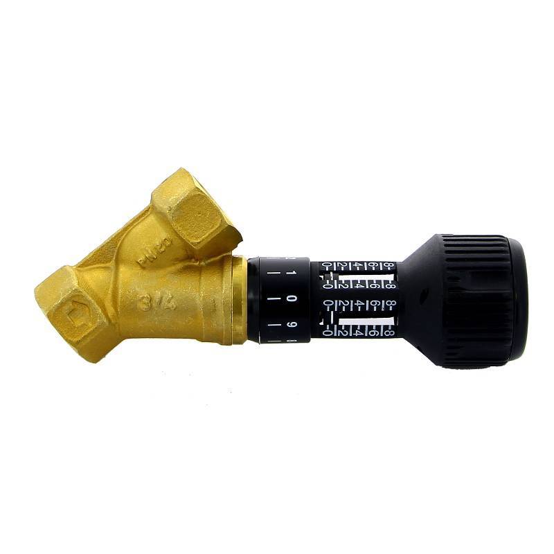 Клапан балансировочный ручной Cimberio CIM 727OT 3/4 ВВ с фиксацией настройки CIM 727OT N 3/4