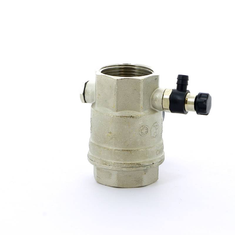 Кран шаровой Bugatti OREGON ВВ с заглушкой и дренажным вентилем бабочка 1 1/4 03320026