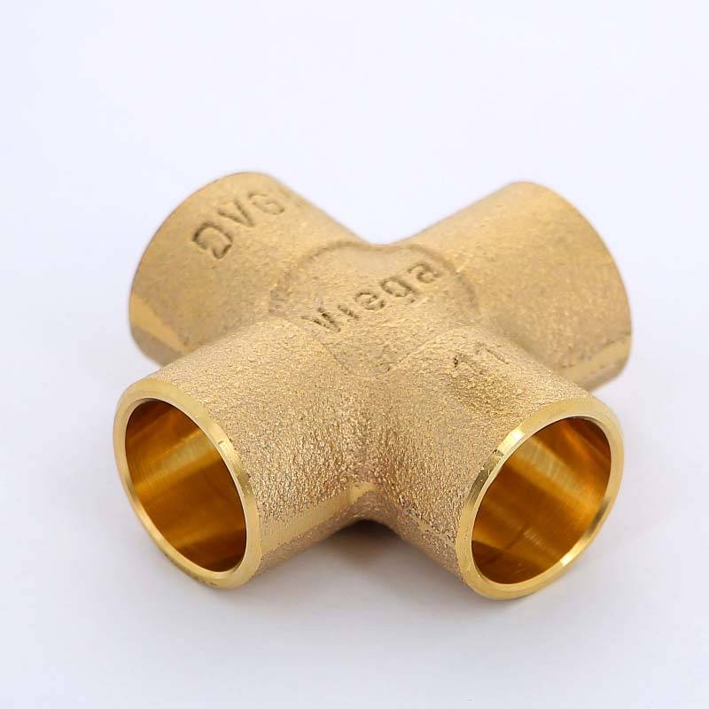 Крестовина под пайку Viega 18 мм медная 134464