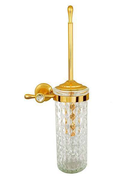 Ершик для унитаза подвесной Boheme Chiaro золото 10514