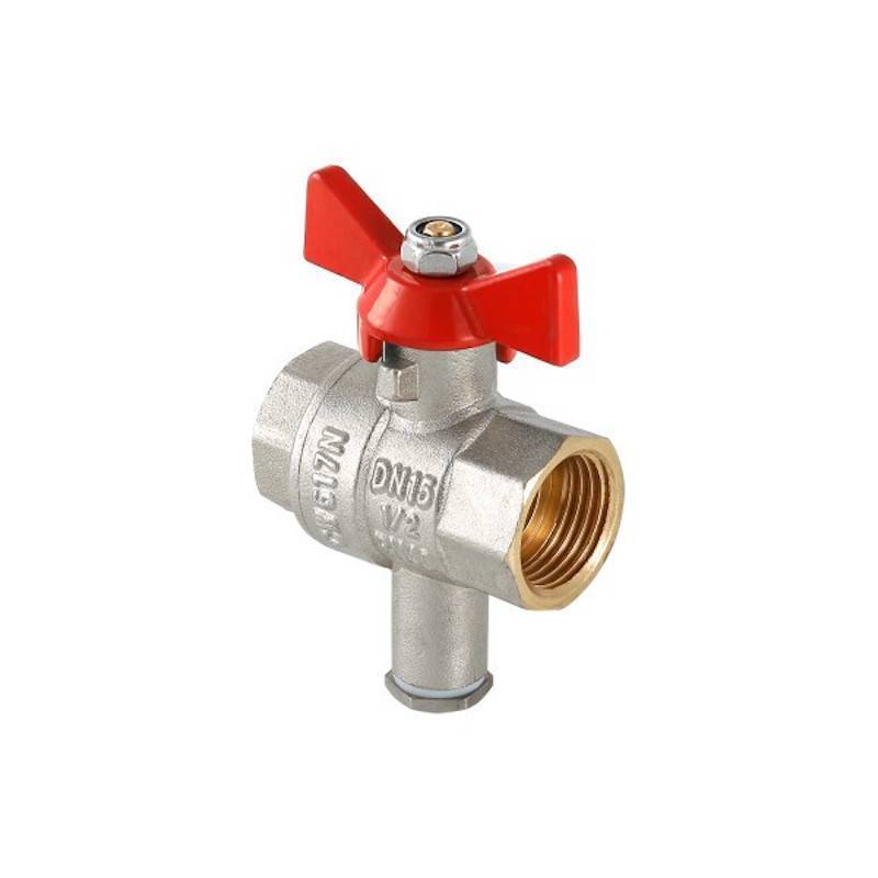 Кран шаровой Итэлма Ду15 с гильзой для термодатчика БЛГЗ020/15