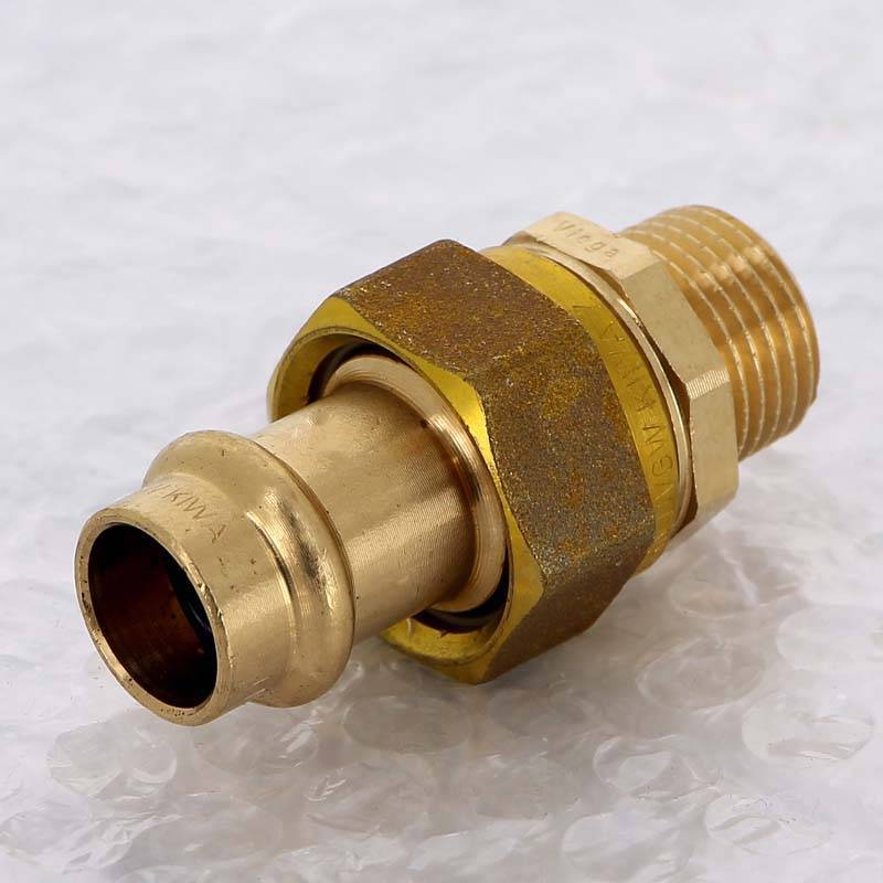 Муфта разъёмная пресс-Н бронза Viega Sanpress 15x1/2 120108