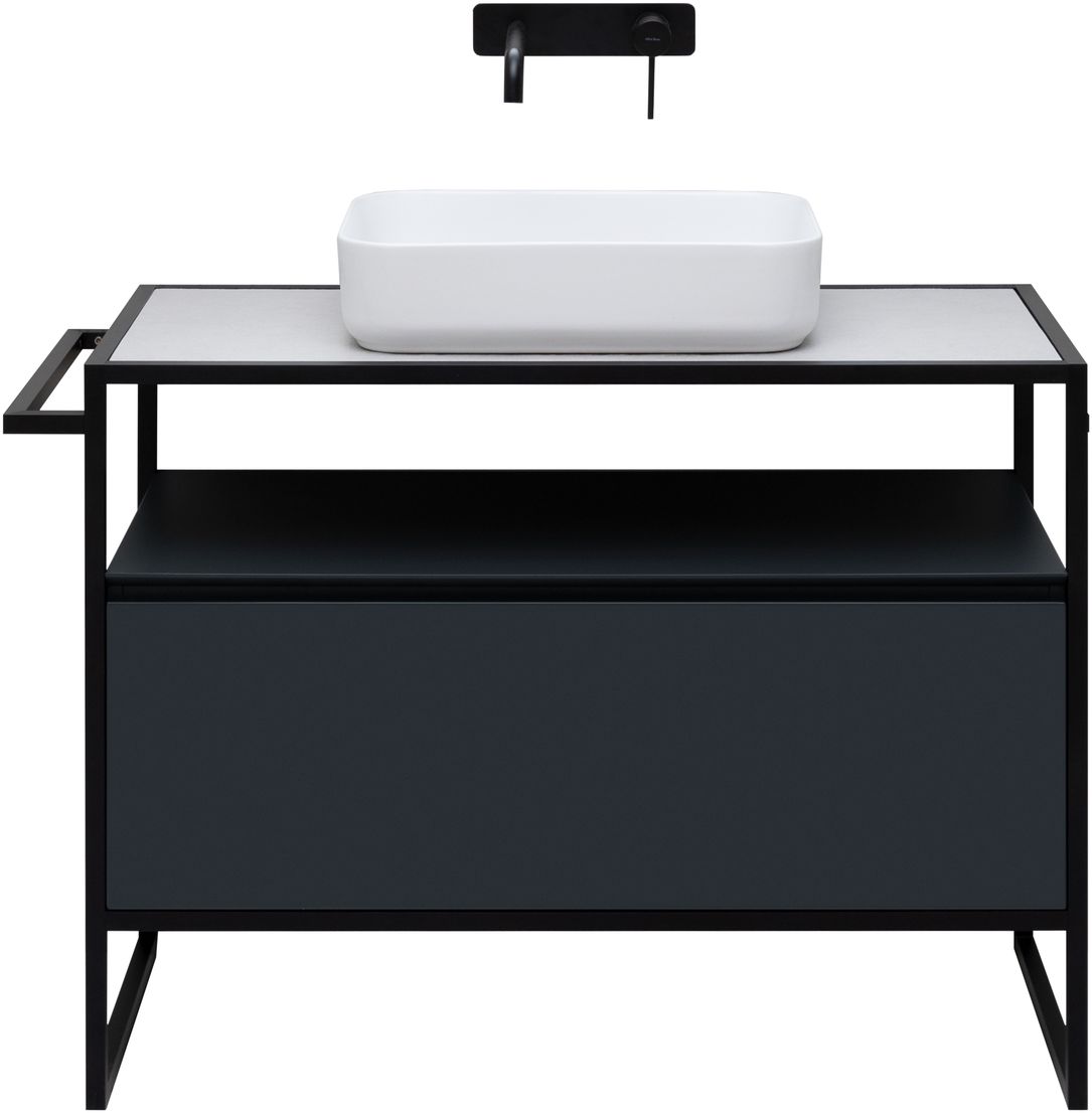 Тумба под раковину Allen Brau Priority 100x45x75 см антрацит 1.31003.AM