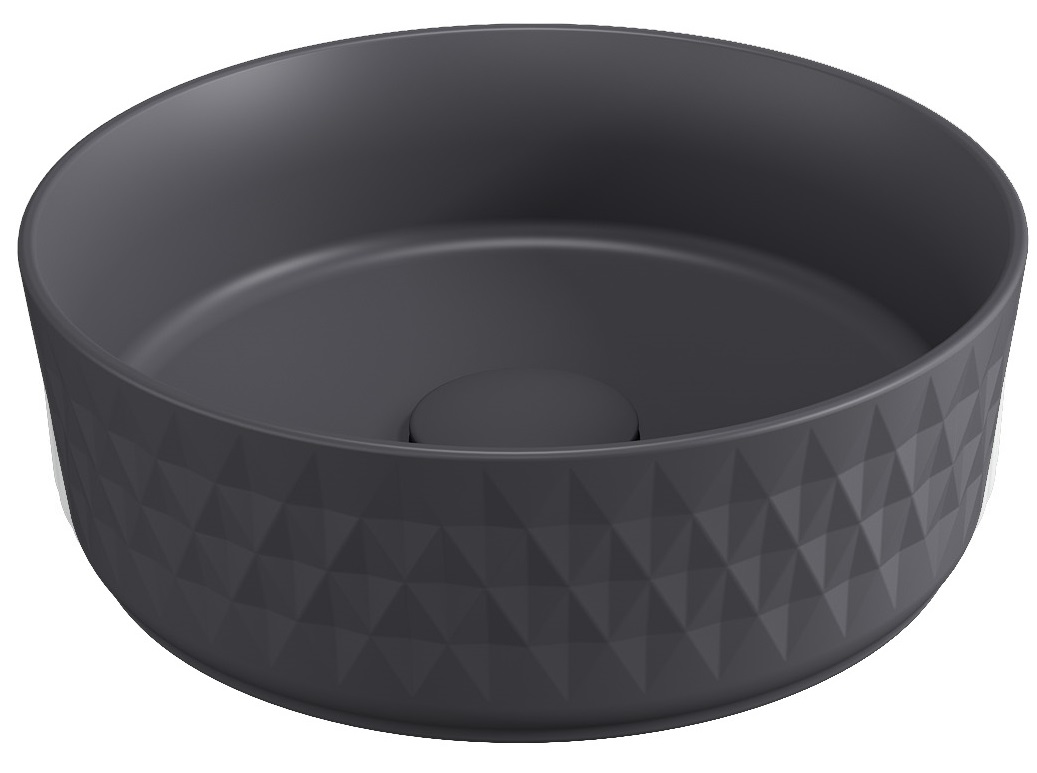 Раковина-чаша Allen Brau Fantasy 36х36х12 см антрацит 4.11033.AN