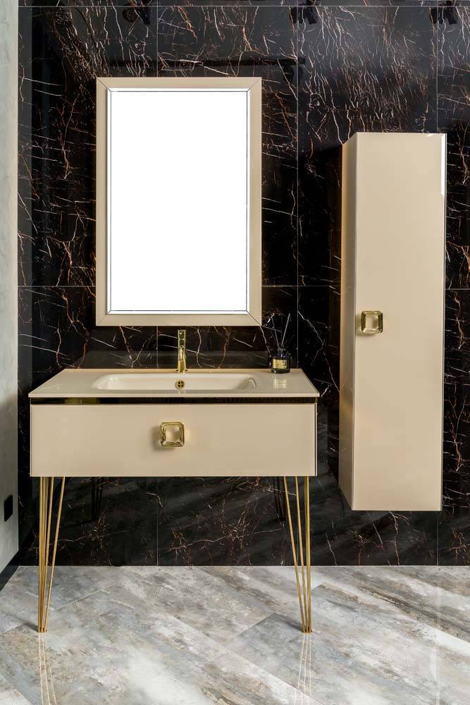 Тумба подвесная Armadi Art Lucido 104х55х30 см бежевая 770-100-CP