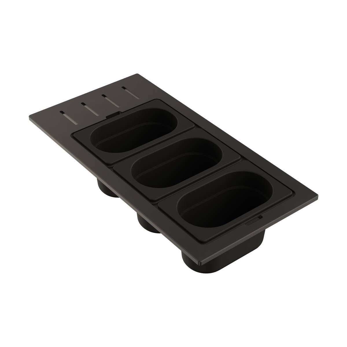 Контейнер Omoikiri DC-02-3-GB нержавеющая сталь графит 4999079