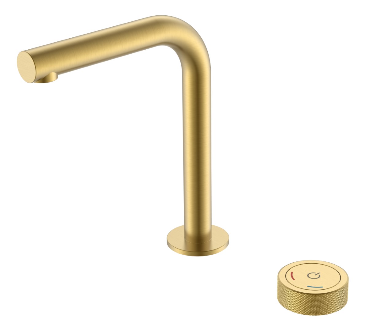 Смеситель для раковины Boheme Tech автоматический matt gold 158-MG