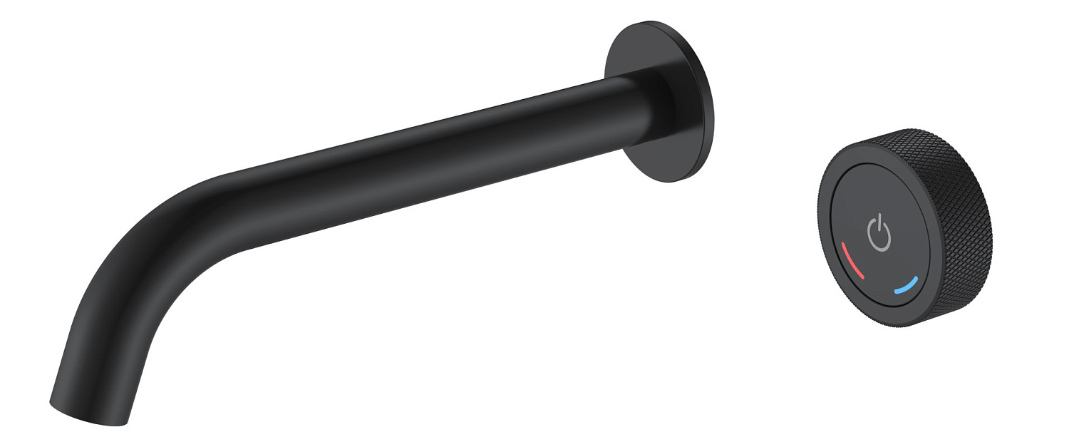 Смеситель для раковины Boheme Tech встраиваемый автоматический black 158/2-B