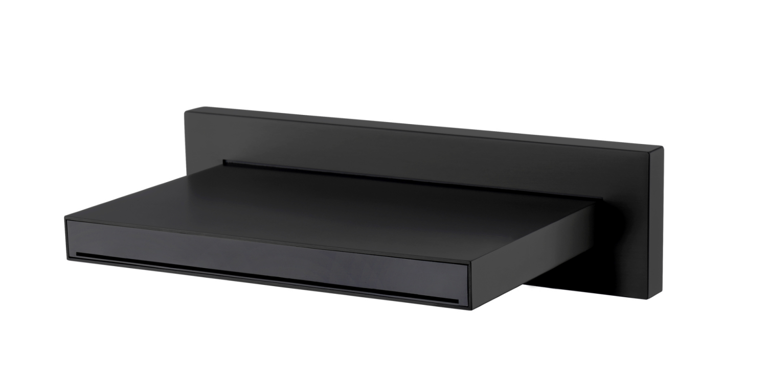 Излив настенный каскадный Boheme Zodiac 12.8 см черный 625/2-B