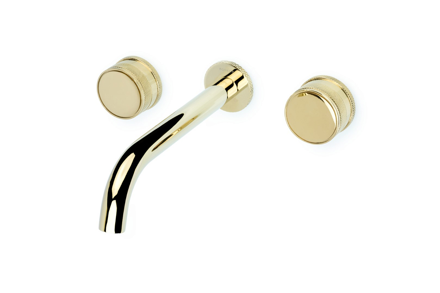 Смеситель для раковины Boheme Prestige встраиваемый на 3 отверстия золото 152-2-G-PR