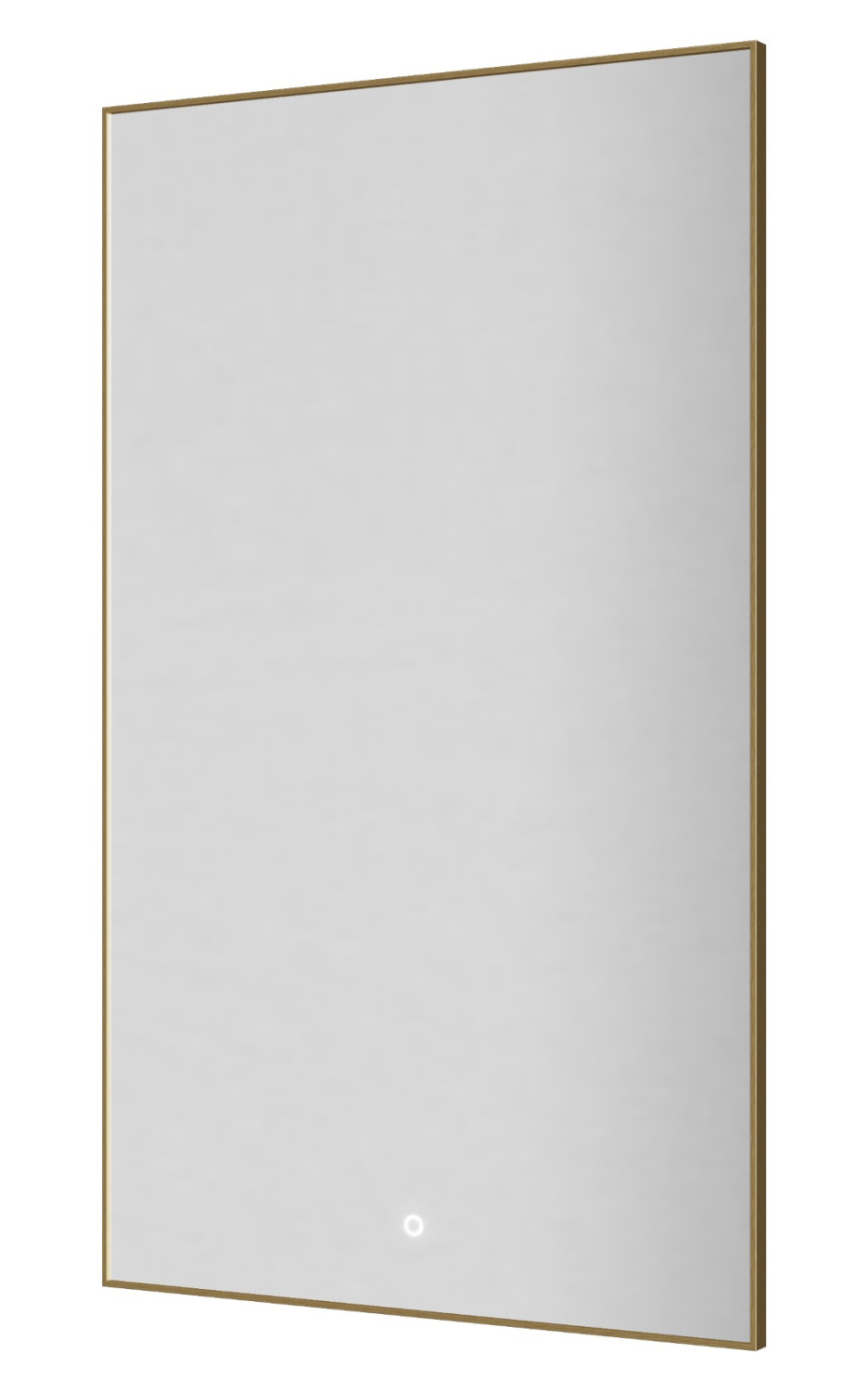 Зеркало Boheme 60x100 см с LED-подсветкой сенсором и антизапотеванием матовое золото 569-MG