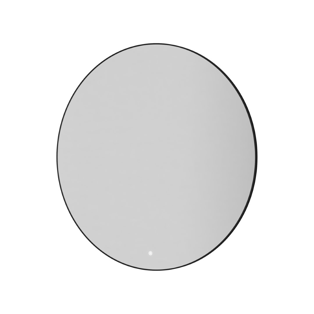 Зеркало круглое Boheme 100x100 см с LED-подсветкой сенсором и антизапотеванием черное 545-100-B