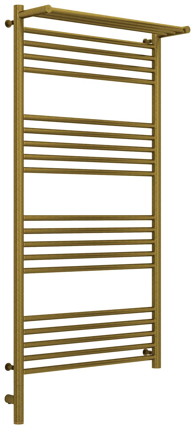 Полотенцесушитель электрический Сунержа Богема 3.0 с 1 полкой 63.2x132.4 см левый состаренная бронза 05-5806-1260