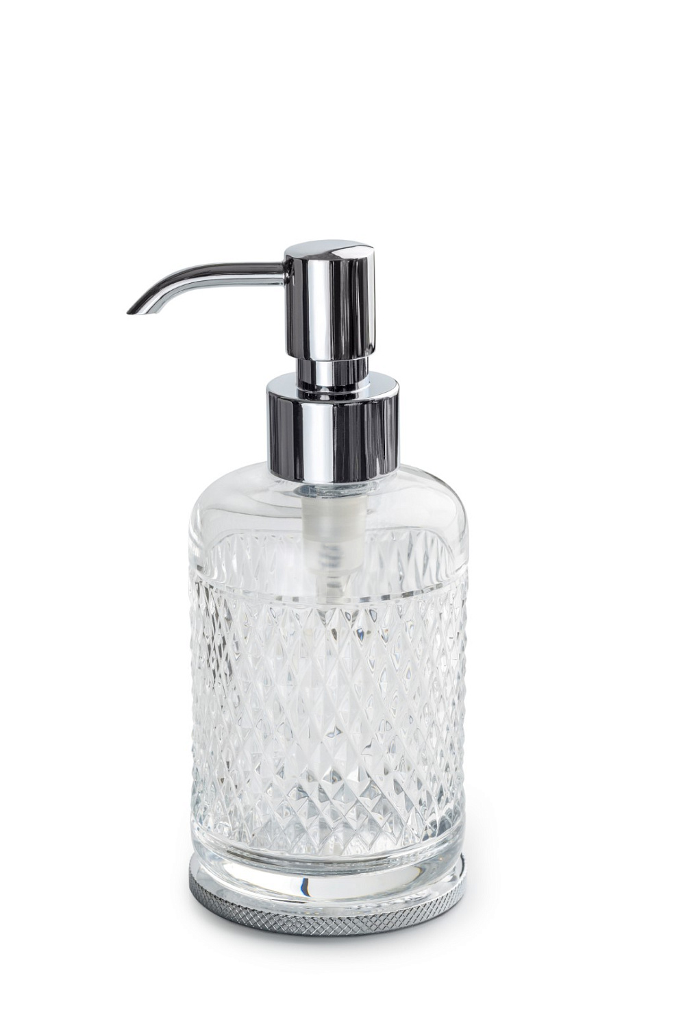 Дозатор для жидкого мыла настольный Boheme Aura хром 10250-CR