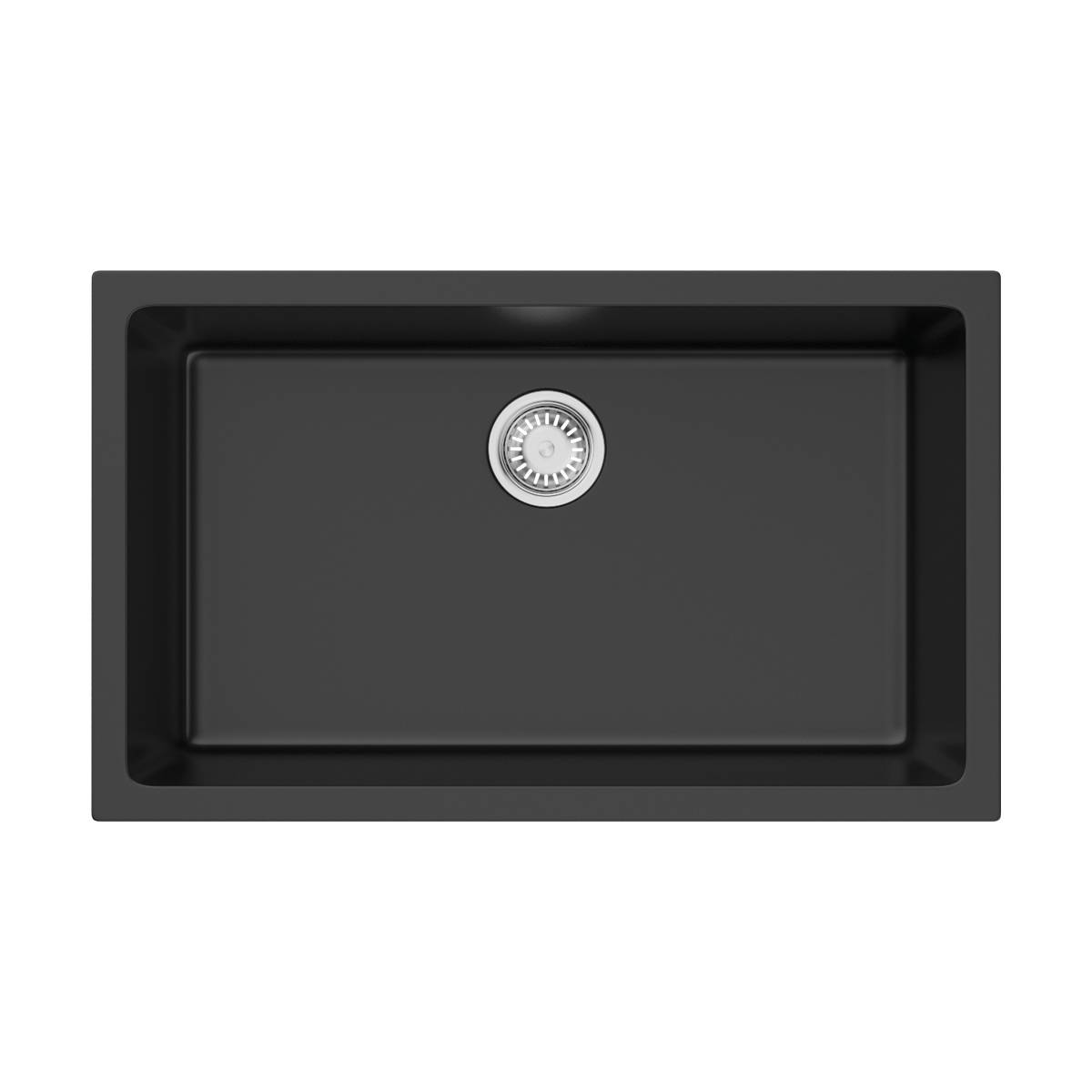 Кухонная мойка Omoikiri Okinoshima 76-U/I-BL Natceramic 76x46 см черный 4997146