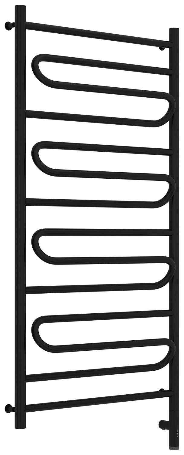 Полотенцесушитель электрический Сунержа Элегия 3.0 632x1324 мм правый матовый черный 31-5819-1260