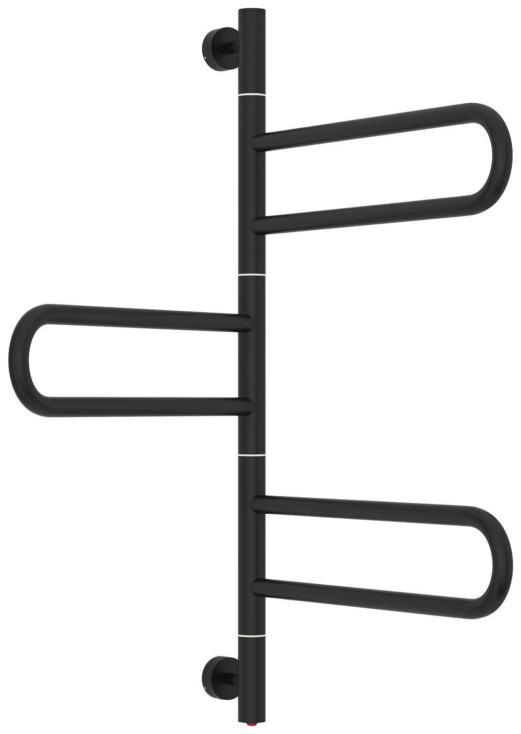 Полотенцесушитель электрический Стилье Формат 50 ПВ 500x820 мм черный 31550-0830