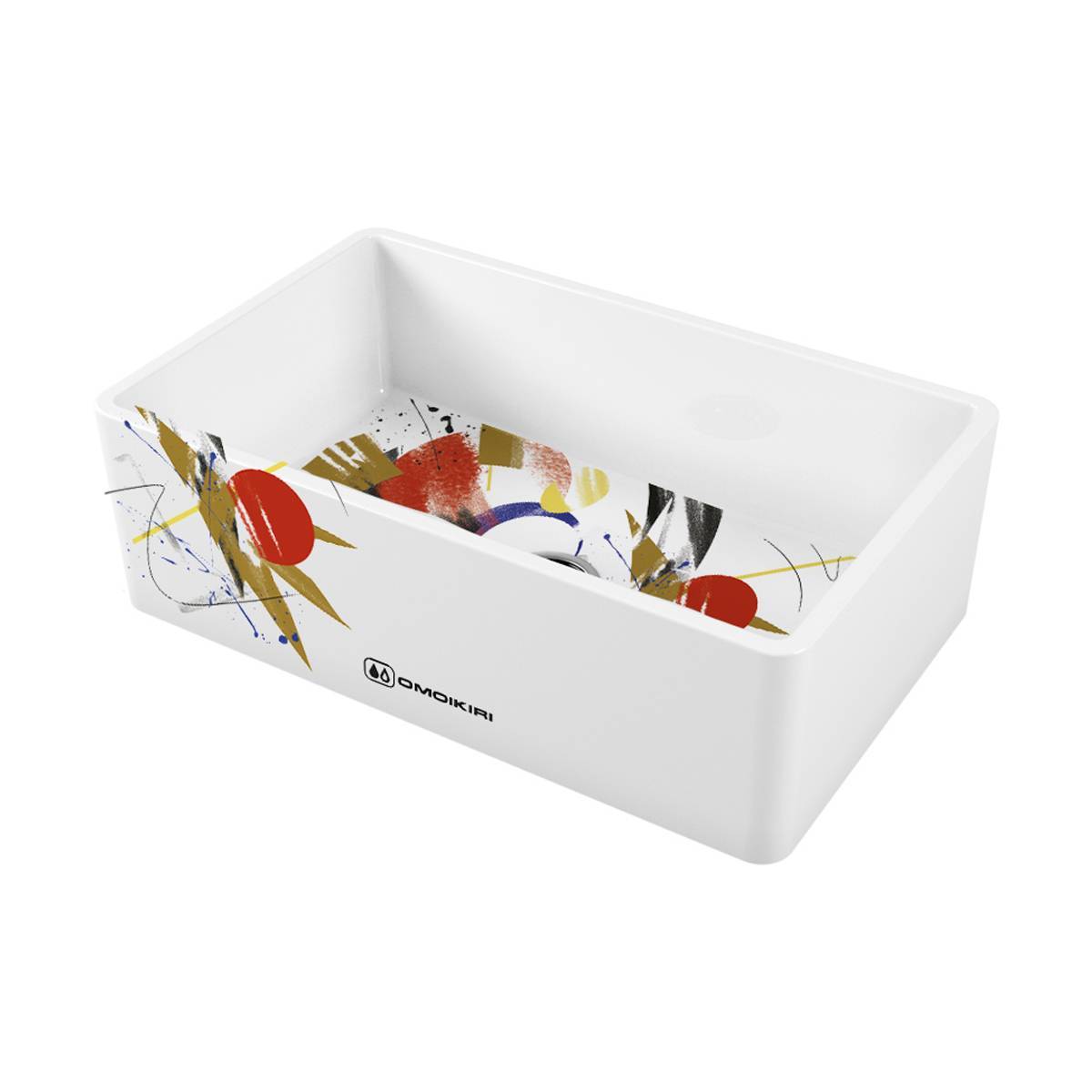 Кухонная мойка Omoikiri Mikura 76-Tokyo Natceramic 76x46 см белая 4993021