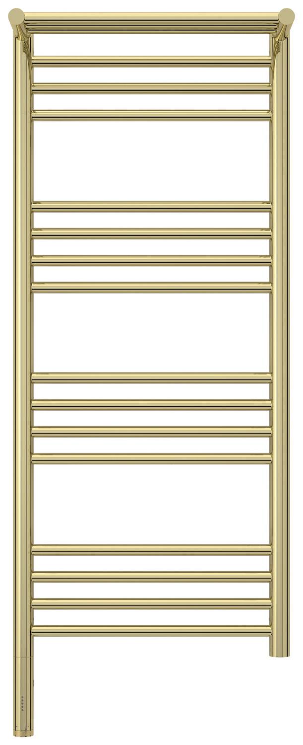 Полотенцесушитель электрический Сунержа Богема 3.0 с 1 полкой 432x1124 мм левый шампань 020-5806-1040