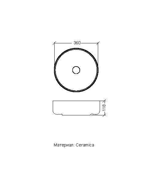 Раковина-чаша Armadi Art Vallessi Avantgarde 36х36х40 см белый глянцевый 884-WG