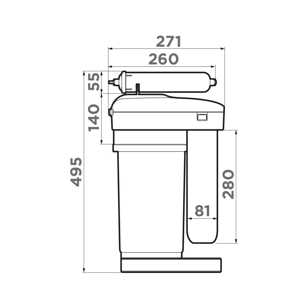 Система обратного осмоса Omoikiri Pure Drop 2.1.4S 4998004