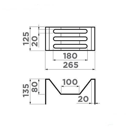 Подставка-сушка для тарелок Omoikiri FG-02-GM вороненая сталь 4999054