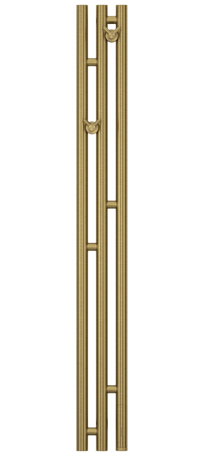 Полотенцесушитель электрический Сунержа Терция 3.0 138x1200 мм правый состаренная латунь 051-5845-1211