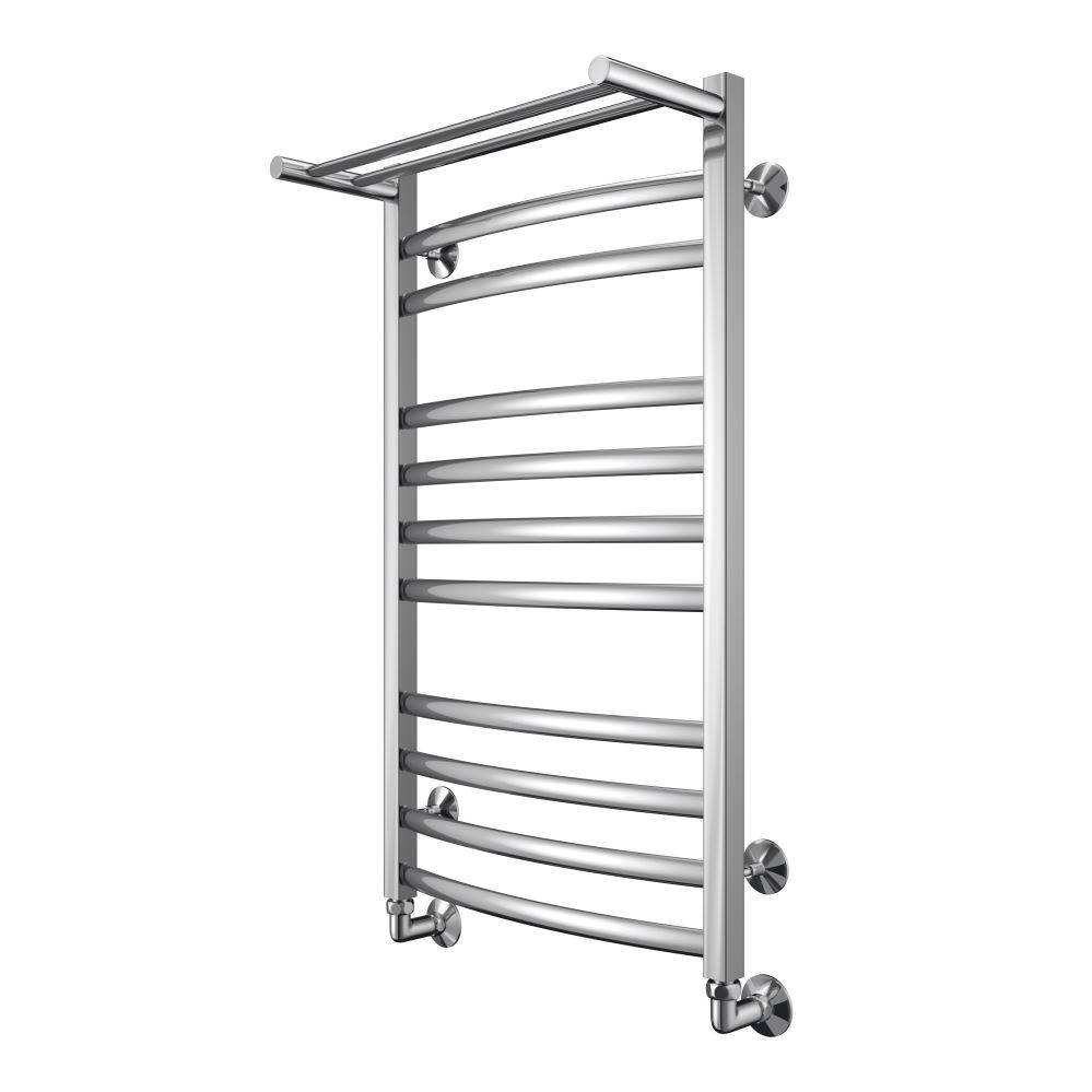 Полотенцесушитель водяной Larusso Гранд с полкой П11 500х900 мм нижнее подключение 8477