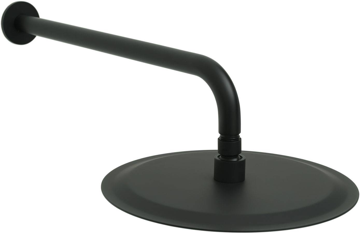 Верхний душ Allen Brau Priority 30 см с настенным держателем 42.5 см черный матовый 5.31A17-31