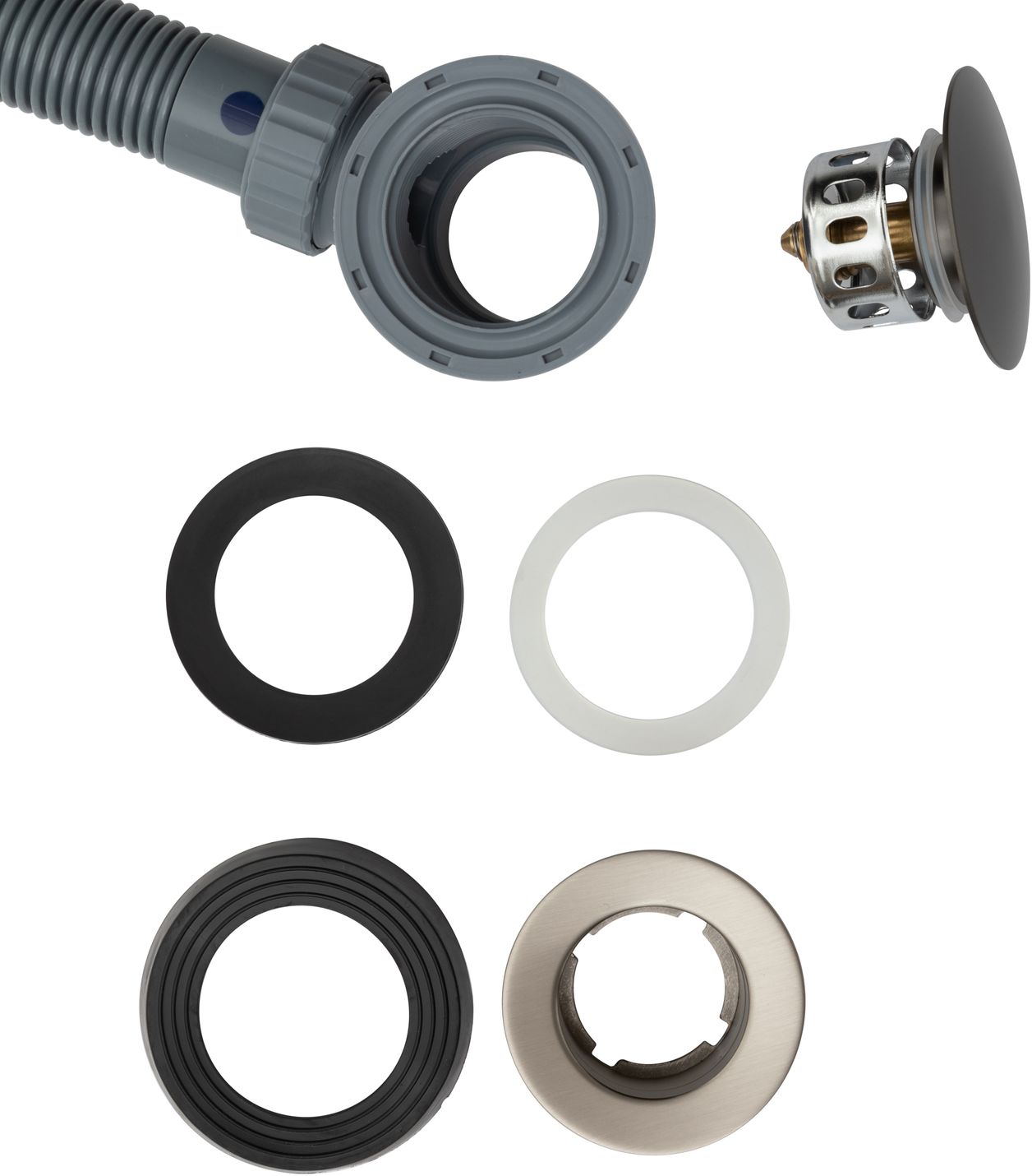 Слив-перелив для ванны Allen Brau Priority графит браш 5.31027-MG