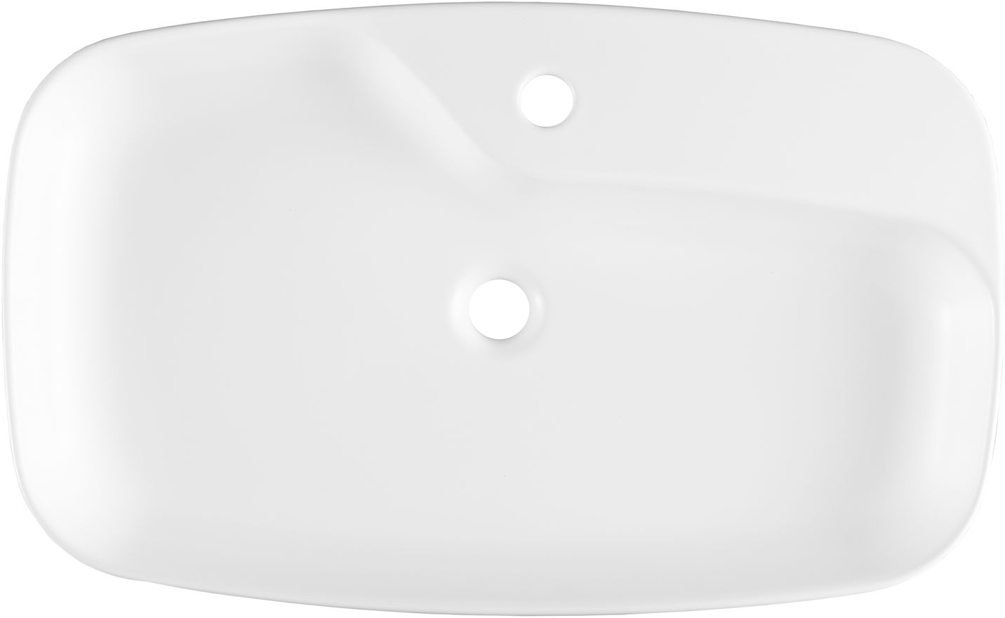 Раковина-чаша Allen Brau Liberty 70x43x9 см с 1 отверстием белая 4.32011.21