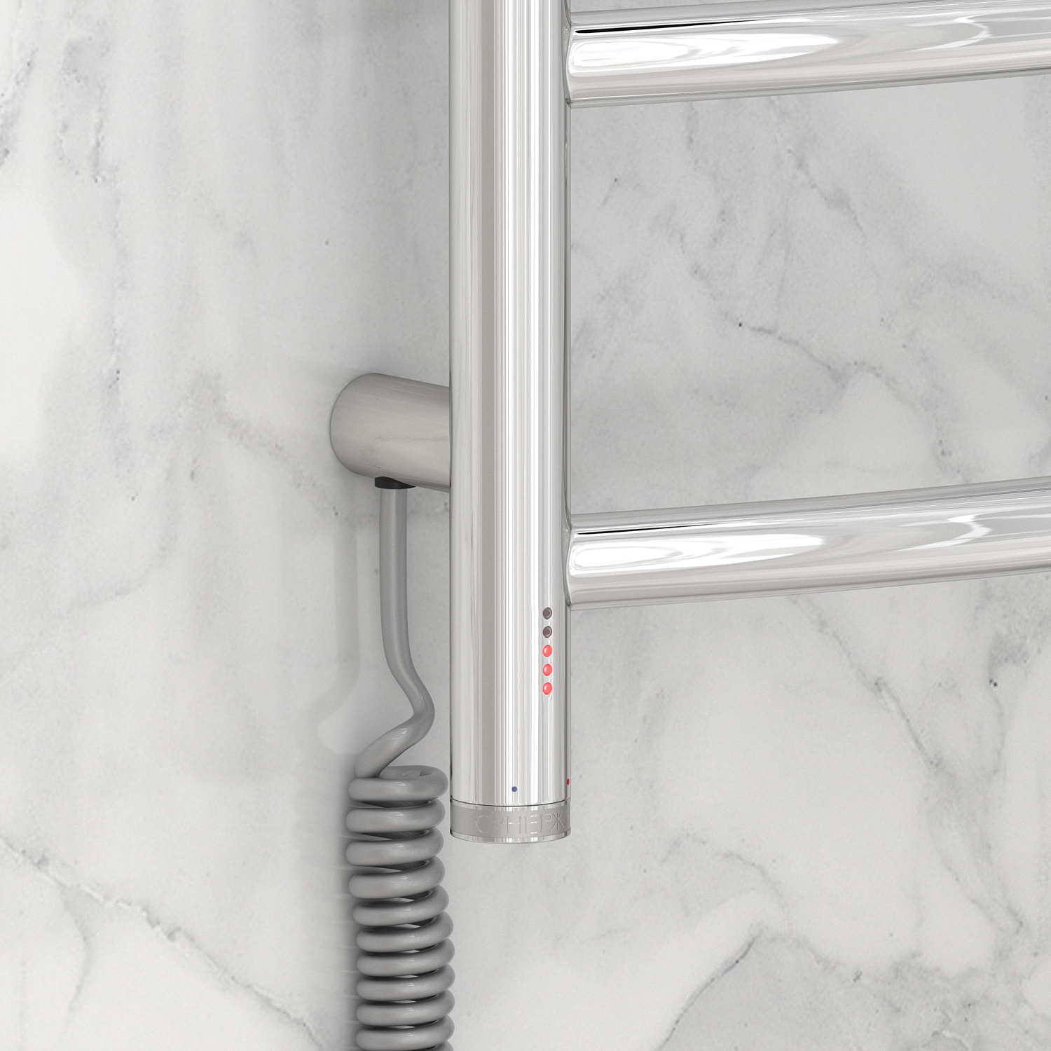 Полотенцесушитель электрический Сунержа Галант 4.0 532x1000 мм без покрытия 00-0830-1050