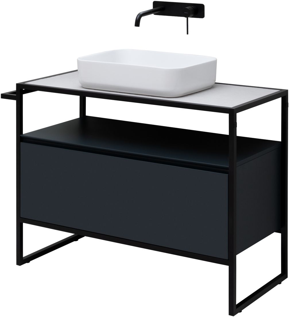 Тумба под раковину Allen Brau Priority 100x45x75 см антрацит 1.31003.AM