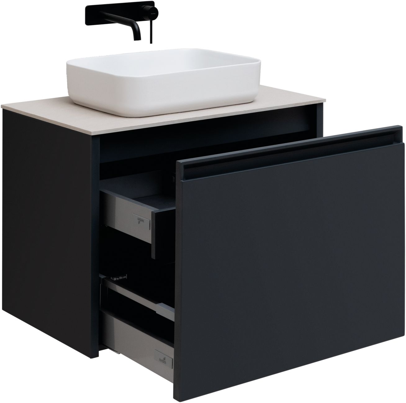 Тумба под раковину Allen Brau Fantasy 80x46x56.8 см антрацит 1.11002.AM