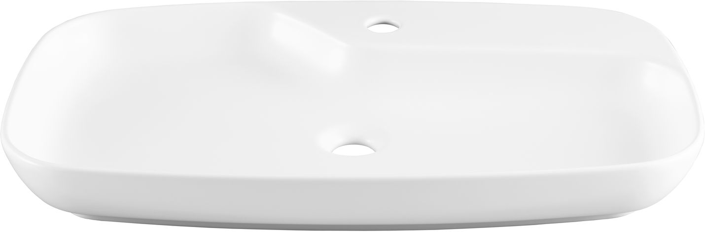 Раковина-чаша Allen Brau Liberty 70x43x9 см с 1 отверстием белая 4.32011.21