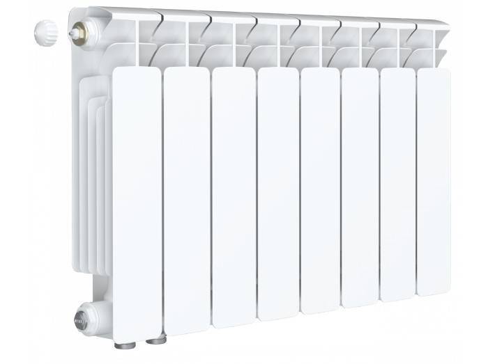 Радиатор биметаллический RIFAR Base Ventil 350 8 секций нижнее левое подключение RBV3508L