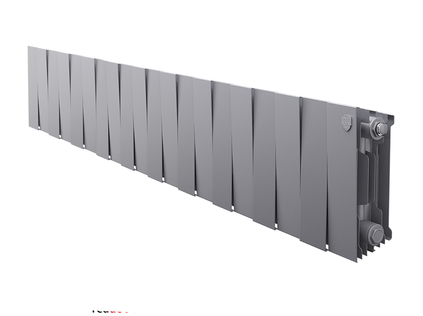 Радиатор биметаллический Royal Thermo PianoForte 200 Silver Satin 20 секций боковое подключение НС-1346029