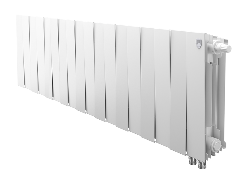 Радиатор биметаллический Royal Thermo PianoForte 300 Bianco Traffico 18 секц. нижнее подключение VDR 1346046