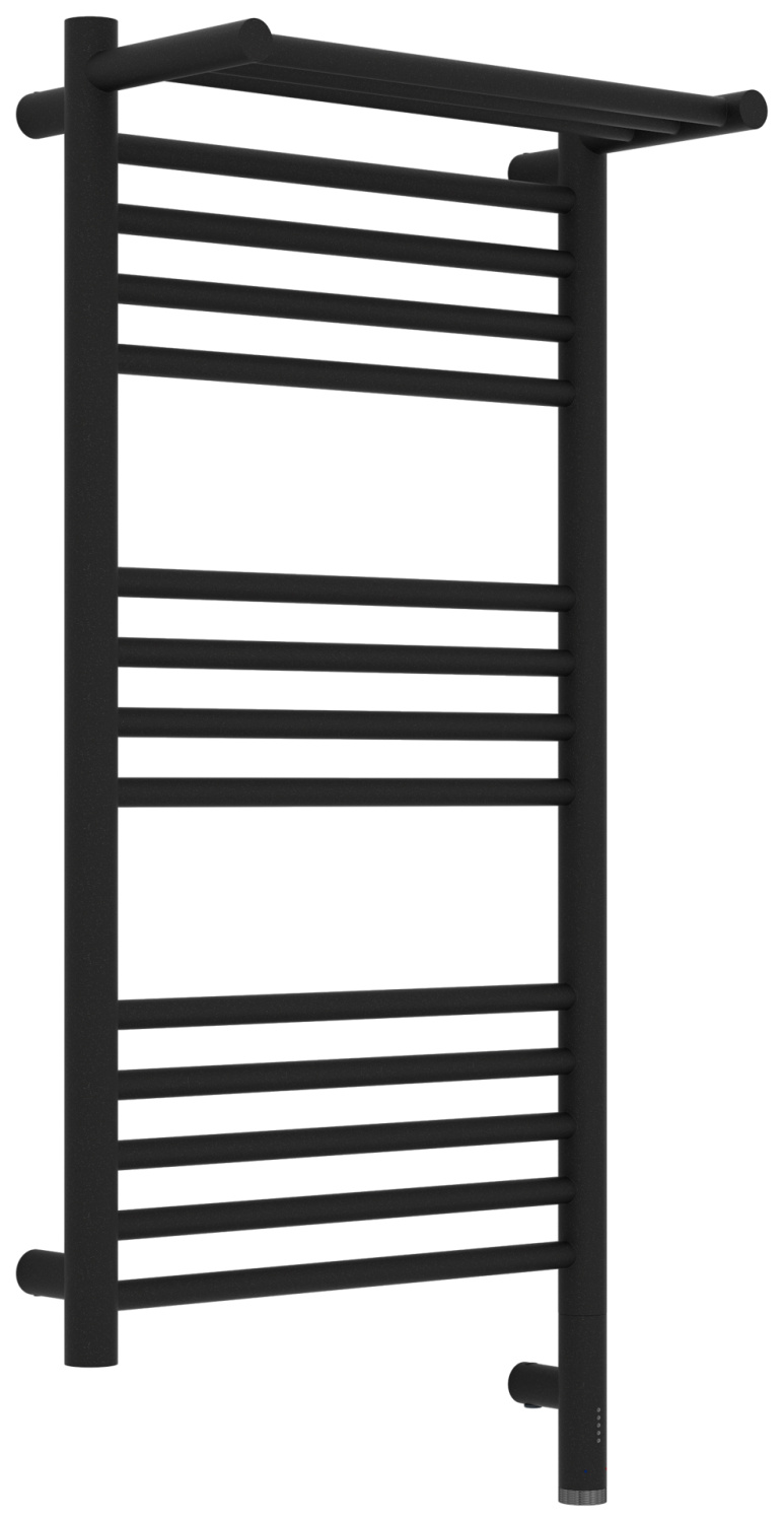 Полотенцесушитель электрический Сунержа Богема 3.1 с 1 полкой 40х80 см правое подключение титан муар матовый 15-6007-8040