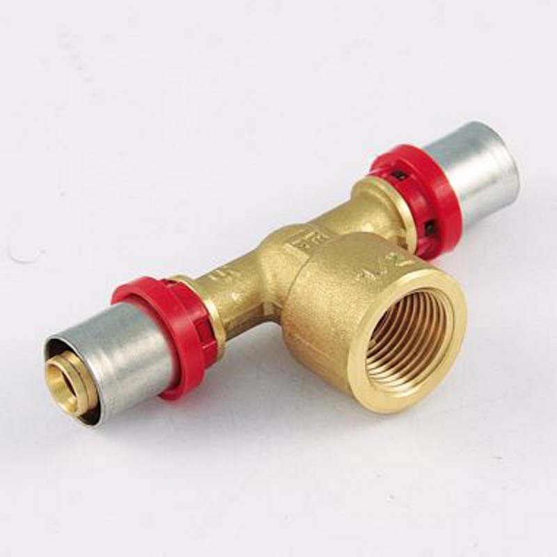 Тройник пресс Tiemme 1659G 50х1х50 мм ВР 1650146