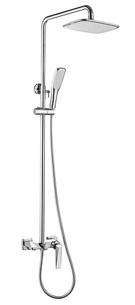 Душевая стойка Boheme Venturo с верхним душем хром глянцевый 378
