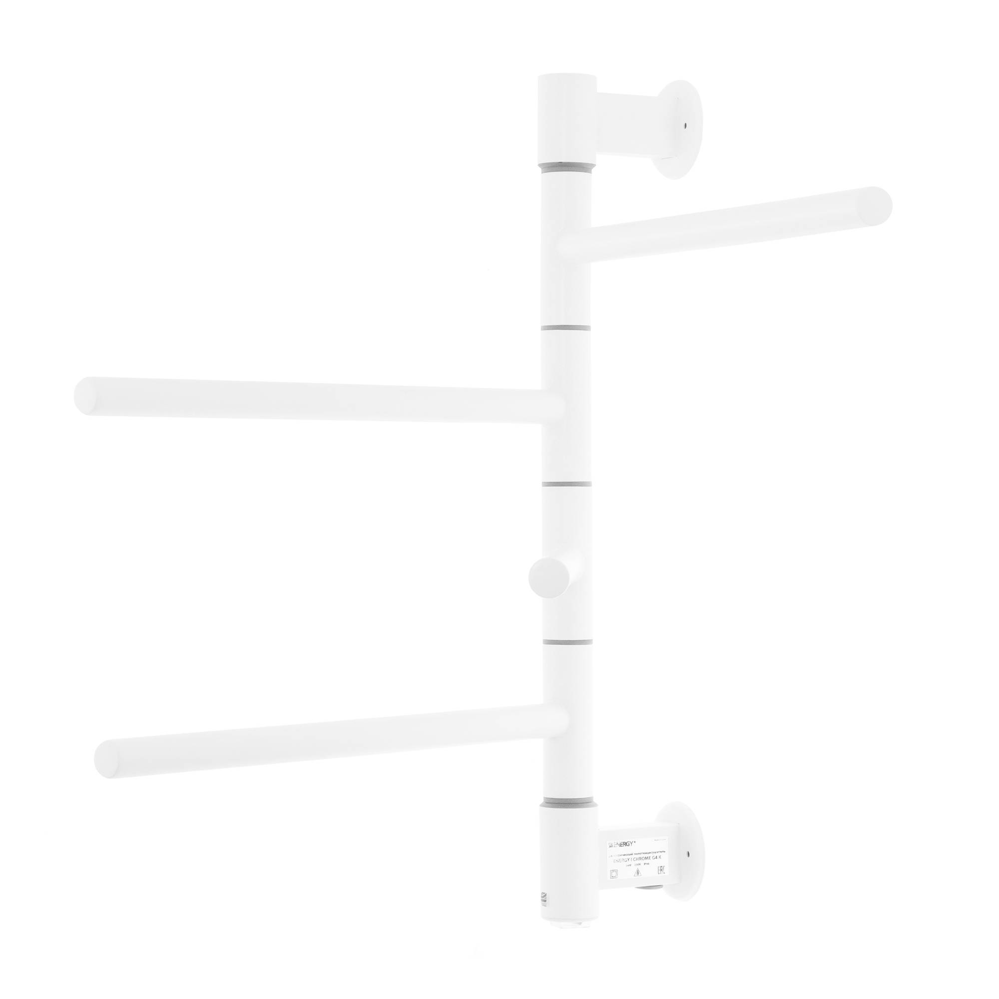 Полотенцесушитель электрический Energy I chrome G4K RAL 9003 EETR00IG4K0000R903M