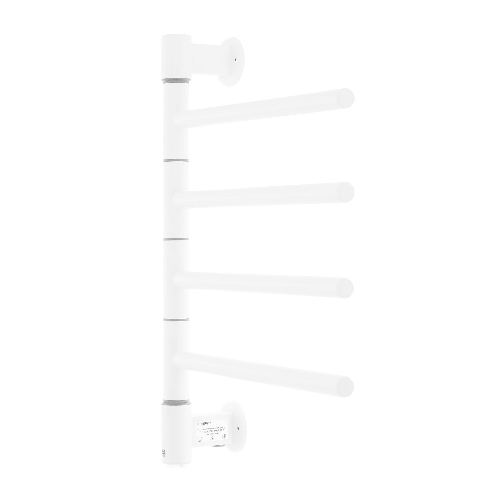 Полотенцесушитель электрический Energy I chrome G4K RAL 9003 EETR00IG4K0000R903M
