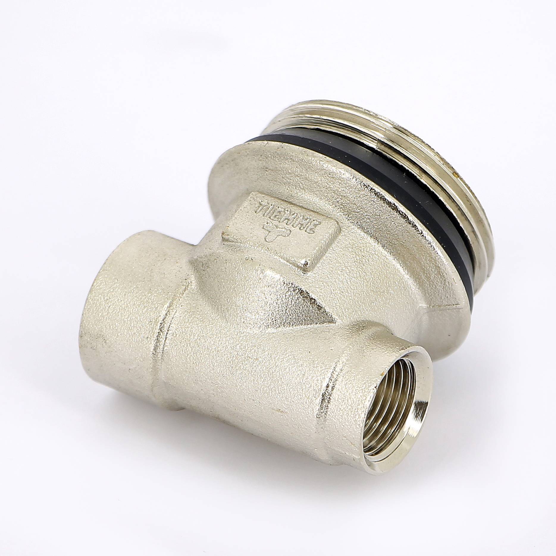 Концевик для коллектора Tiemme никелированный 1/2x1 1/4x3/8 ВНВ 1950032