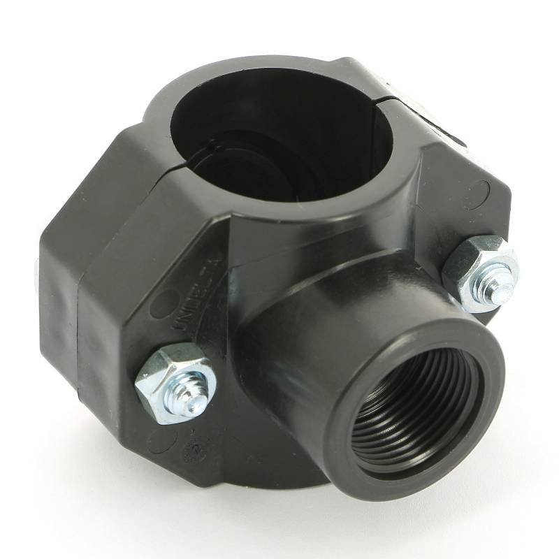 Седловая врезка Unidelta 40х3/4 2 болта для труб ПНД 1019040003